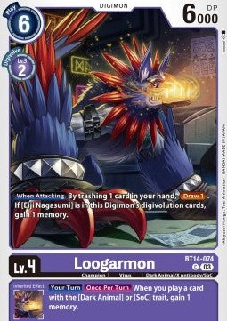 Loogarmon (BT14-074) - Blast Ace (Common) [BT-14-074]