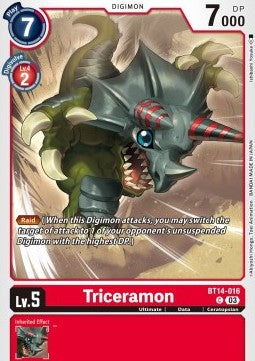 Triceramon (BT14-016) - Blast Ace (Common) [BT-14-016]