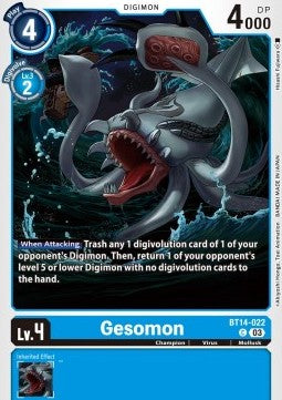 Gesomon (BT14-022) - Blast Ace (Common) [BT-14-022]