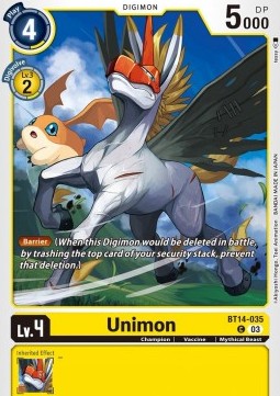 Unimon (BT14-035) - Blast Ace (Common) [BT-14-035]