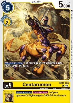Centarumon (BT14-036) - Blast Ace (Uncommon) [BT-14-036]