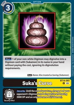 Suka's Curse (BT14-097) - Blast Ace (Uncommon) [BT-14-097]