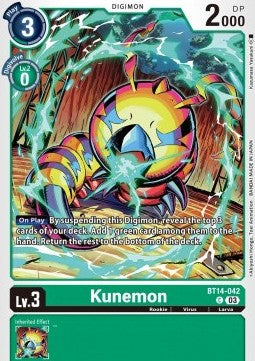 Kunemon (BT14-042) - Blast Ace (Common) [BT-14-042]
