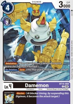 Damemon (BT14-059) - Blast Ace (Common) [BT-14-059]