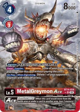 MetalGreymon Ace (BT14-014) (V.2) - Blast Ace (Alternative Art) [BT-14-014]