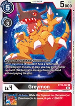 Greymon (BT12-062) - Official Tournament Pack Events (Alternative Art) [OTPE-BT12-062]