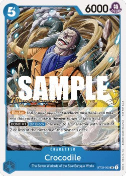 Crocodile (ST03-003) (V.1) - Unnumbered Promos (Super Rare) [UP-ST01-011]