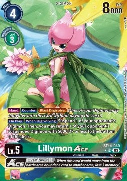 Lillymon Ace (BT14-049) (V.2) - Blast Ace (Alternative Art) [BT-14-049]