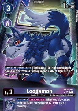 Loogamon (BT14-071) (V.2) - Blast Ace (Alternative Art) [BT-14-071]