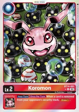 Koromon (BT14-001) (V.2) - Promos: Blast Ace (Uncommon) [BT-14P-BT14-001]