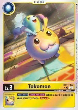 Tokomon (BT14-003) (V.2) - Promos: Blast Ace (Uncommon) [BT-14P-BT14-003]
