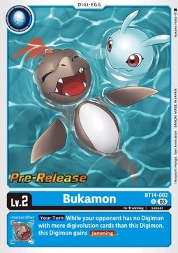 Bukamon (BT14-002) (V.1) - Promos: Blast Ace (Uncommon) [BT-14P-BT14-002]
