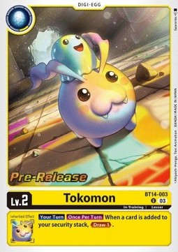 Tokomon (BT14-003) (V.1) - Promos: Blast Ace (Uncommon) [BT-14P-BT14-003]