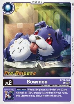 Bowmon (BT14-006) (V.1) - Promos: Blast Ace (Uncommon) [BT-14P-BT14-006]