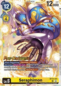 Seraphimon (BT14-041) - Promos: Blast Ace (Rare) [BT-14P-BT14-041]