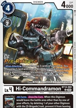 Hi-Commandramon (BT14-060) - Promos: Blast Ace (Uncommon) [BT-14P-BT14-060]
