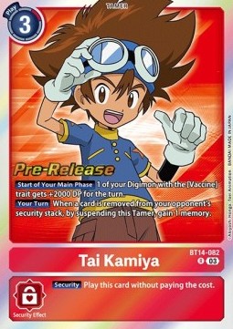 Tai Kamiya (BT14-082) - Promos: Blast Ace (Rare) [BT-14P-BT14-082]