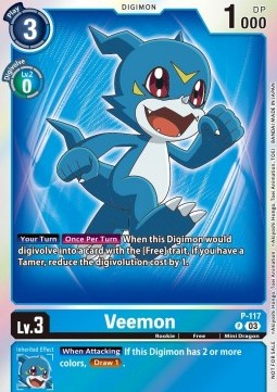 Veemon (P-117) (V.2) - Promos (Alternative Art) [P-117]
