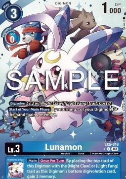 Lunamon (EX5-016) (V.2) - Animal Colosseum (Alternative Art) [EX-05-016]