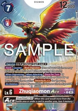 Zhuqiaomon Ace (EX5-013) (V.2) - Animal Colosseum (Alternative Art) [EX-05-013]