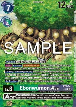 Ebonwumon Ace (EX5-041) (V.2) - Animal Colosseum (Alternative Art) [EX-05-041]