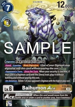 Baihumon Ace (EX5-053) (V.2) - Animal Colosseum (Alternative Art) [EX-05-053]