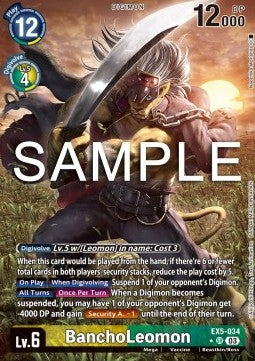BanchoLeomon (EX5-034) (V.2) - Animal Colosseum (Alternative Art) [EX-05-034]