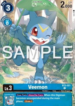Veemon (BT2-021) - Unnumbered Promos (Alternative Art) [UP-BT2-021]