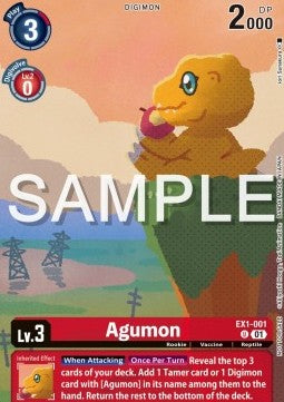 Agumon (EX1-001) - Unnumbered Promos (Alternative Art) [UP-EX1-001]