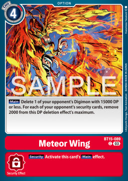 Meteor Wing (BT15-089) - Exceed Apocalypse (Common) [BT-15-089]