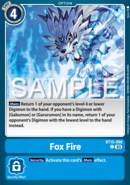 Fox Fire (BT15-090) - Exceed Apocalypse (Common) [BT-15-090]