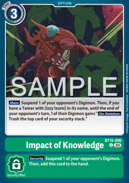 Impact of Knowledge (BT15-095) - Exceed Apocalypse (Uncommon) [BT-15-095]