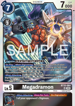 Megadramon (BT15-064) (V.1) - Exceed Apocalypse (Super Rare) [BT-15-064]