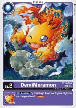 DemiMeramon (BT15-006) - Exceed Apocalypse (Uncommon) [BT-15-006]