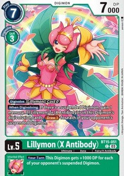 Lillymon (X Antibody) (BT15-051) - Exceed Apocalypse (Common) [BT-15-051]