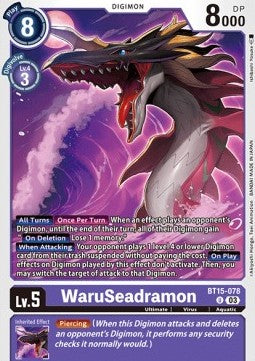 WaruSeadramon (BT15-078) - Exceed Apocalypse (Uncommon) [BT-15-078]