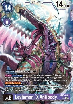Leviamon (X Antibody) (BT15-081) (V.1) - Exceed Apocalypse (Super Rare) [BT-15-081]