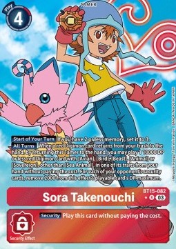Sora Takenouchi (BT15-082) (V.2) - Exceed Apocalypse (Alternative Art) [BT-15-082]