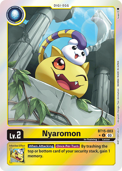 Nyaromon (BT15-003) (V.2) - Promos: Exceed Apocalypse (Uncommon) [BT-15P-BT14-003]