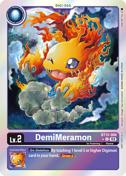 DemiMeramon (BT15-006) (V.2) - Promos: Exceed Apocalypse (Uncommon) [BT-15P-BT14-006]