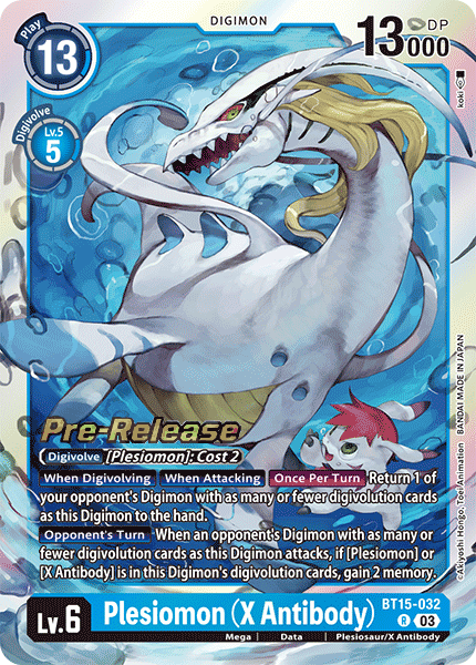 Plesiomon (X Antibody) (BT15-032) - Promos: Exceed Apocalypse (Rare) [BT-15P-BT14-032]