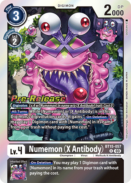 Numemon (X Antibody) (BT15-057) - Promos: Exceed Apocalypse (Rare) [BT-15P-BT14-057]