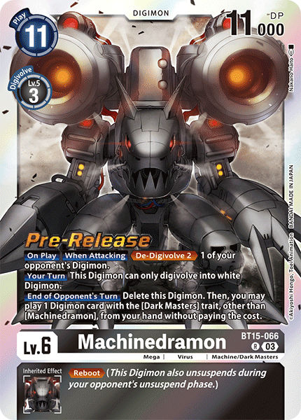 Machinedramon (BT15-066) - Promos: Exceed Apocalypse (Rare) [BT-15P-BT14-066]