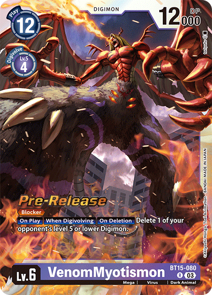 VenomMyotismon (BT15-080) - Promos: Exceed Apocalypse (Rare) [BT-15P-BT14-080]