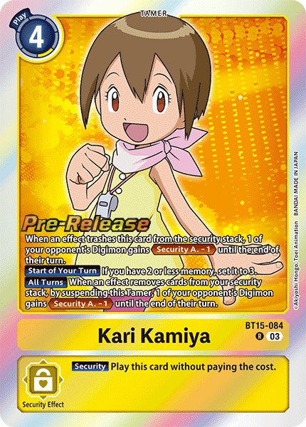 Kari Kamiya (BT15-084) - Promos: Exceed Apocalypse (Rare) [BT-15P-BT14-084]