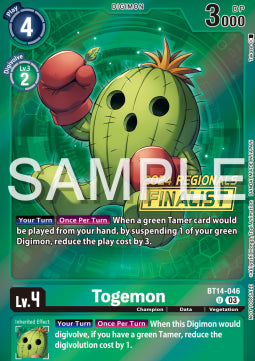 Togemon (BT14-046) (V.2) - Championship 2024 Promos (Alternative Art) [CP24-BT14-046]