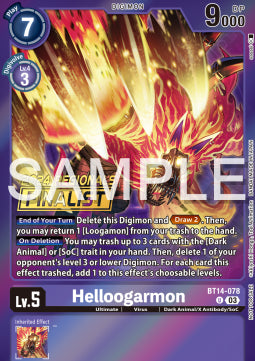Helloogarmon (BT14-078) (V.2) - Championship 2024 Promos (Alternative Art) [CP24-BT14-078]