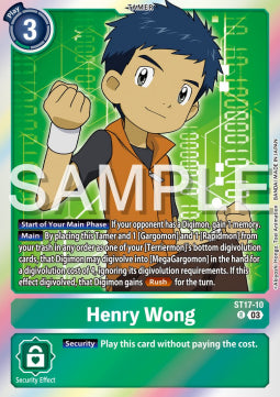 Henry Wong (ST17-10) - Advanced Deck: Double Typhoon (Rare) [ST-17-010]