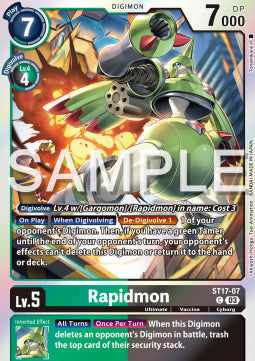 Rapidmon (ST17-07) (V.1) - Advanced Deck: Double Typhoon (Common) [ST-17-007]