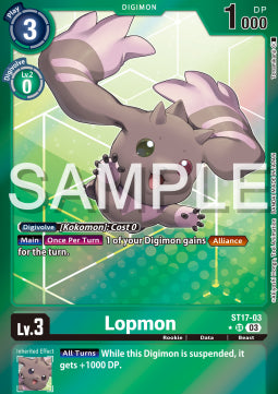 Lopmon (ST17-03) (V.2) - Advanced Deck: Double Typhoon (Alternative Art) [ST-17-003]